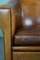 Art Deco Sessel aus Schafsleder mit schwarzen Paspeln, 2er Set 9