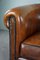 Sheep Leather Club Chair with Black Piping 7