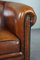 Sheep Leather Club Chair with Black Piping 8