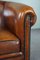 Sheep Leather Club Chair with Black Piping, Image 8