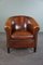 Sheep Leather Club Chair with Black Piping 2