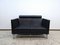 Tw -Seater Sofa in Real Leather Sofa by Ettore Sottsass for Knoll Inc. / Knoll International 1