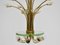 Large Chandelier with Bouquet of Flowers and Leaves by Pietro Chiesa for Fontana Arte, Italy, 1940s 5