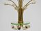 Large Chandelier with Bouquet of Flowers and Leaves by Pietro Chiesa for Fontana Arte, Italy, 1940s, Image 5