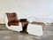 Lounge Chair with Ottoman and Coffee Table, 1970s, Set of 3 4