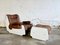 Lounge Chair with Ottoman and Coffee Table, 1970s, Set of 3, Image 4