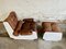 Lounge Chair with Ottoman and Coffee Table, 1970s, Set of 3 5