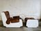 Lounge Chair with Ottoman and Coffee Table, 1970s, Set of 3 1