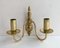 Wall Sconces in Gilt Brass from Massive Lighting, Belgium, 1980s, Set of 2 5