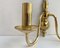 Wall Sconces in Gilt Brass from Massive Lighting, Belgium, 1980s, Set of 2 6