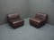 Leather Club Chairs by Ernst Martin Dettinger for WK Möbel, 1970s, Set of 2 2
