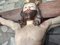 Art Deco Holz Kreuz des Herrn Jesus, 1920er 9