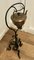19th Century Copper Swinging Sprit Kettle on a Wrought Iron Stand, Set of 2, Image 1