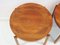 Round Teak Tray Tables attributed to Jens Harald Quistgaard, 1960s, Set of 2 3