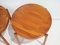 Round Teak Tray Tables attributed to Jens Harald Quistgaard, 1960s, Set of 2, Image 4