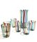 Italian Cocktail Glasses in the style of Gio Ponti for Murano Verre, 2004, Set of 7 1