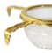 Italian Caviar Serving Bowl Set in Cut Crystal and Gilt Metal, 1970s 4