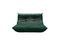 Bottle Green Velvet Togo 2-Seat Sofa by Michel Ducaroy for Ligne Roset 1