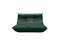 Bottle Green Velvet Togo 2-Seat Sofa by Michel Ducaroy for Ligne Roset, Image 1
