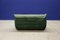 Bottle Green Velvet Togo 2-Seat Sofa by Michel Ducaroy for Ligne Roset, Image 4