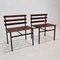 Chairs or Benches in Teak, Italy, 1960s, Set of 2 8