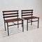 Set of Chairs or Benches in Teak, Italy, 1960s 8