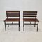 Chairs or Benches in Teak, Italy, 1960s, Set of 2, Image 3