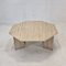 Italian Octagon Coffee Table in Travertine, 1980s, Image 4