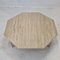 Italian Octagon Coffee Table in Travertine, 1980s, Image 8