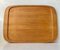 Large Danish Modern Serving Tray in Oak by Poul Hundevad, 1970s 1