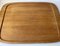 Large Danish Modern Serving Tray in Oak by Poul Hundevad, 1970s 3