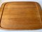 Large Danish Modern Serving Tray in Oak by Poul Hundevad, 1970s 7