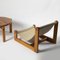 Belgian Brutalist Sling Lounge Chair in Pine and Sheepskin, 1970s 10