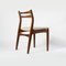 Danish Dining Chairs in Teak and Leather, 1960s, Set of 4 2