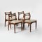 Danish Dining Chairs in Teak and Leather, 1960s, Set of 4 4