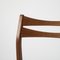 Danish Dining Chairs in Teak and Leather, 1960s, Set of 4, Image 9