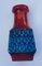 Red and Blue Lava Vase from Bay, 1960s 1