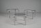 Vintage Chrome and Smoked Glass Nesting Tables, 1970s, Set of 4 8