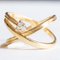 Vintage 18 Karat Yellow Gold Ring with Brilliant Cut Diamonds, 1970s-1980s, Image 8