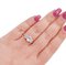 Modern 18 Karat Rose Gold Ring with Topazs and Diamonds 5