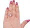 Anello moderno in oro rosa 18 carati con topazi e diamanti, Immagine 4