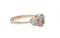 Anillo moderno de oro rosa de 18 kt con topacios y diamantes, Imagen 2