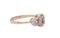 Modern 18 Karat Rose Gold Ring with Topazs and Diamonds 2