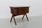 Vintage Danish Rosewood Sewing Table with Tilting Drawer, 1960s 2