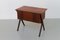 Vintage Danish Rosewood Sewing Table with Tilting Drawer, 1960s 11