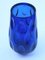 Vaso blu cobalto con decoro a forma di lente di WMF, anni '60, Immagine 2