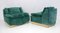 Vintage Armchairs and Footrest, 1970, Set of 3 2