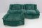 Vintage Armchairs and Footrest, 1970, Set of 3, Image 1