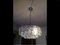 Large Mid-Century German Crystal & Chromed Metal Pendant Light from Kinkeldey, 1970s 6