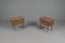Mid-Century Modern Nightstands with Glass Top, Set of 2, Image 2